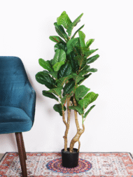 4ft Artificial Fiddle Leaf Fig Tree with Pot