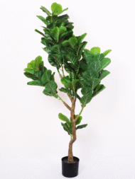 5ft Artificial Fiddle Leaf Fig Tree with Pot - Image 2