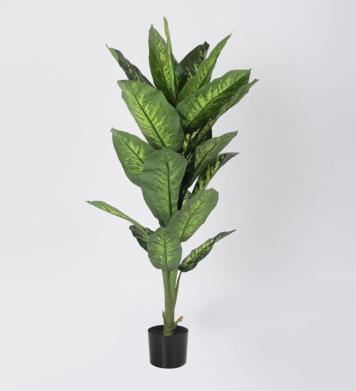 4.5Ft Artificial Dieffenbachia Plant Trees with Pot - Image 2