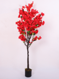 5.5Ft Artificial Bougainvillea Tree with Pot - Image 2