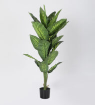 4.5Ft Artificial Dieffenbachia Plant Trees with Pot - Image 2