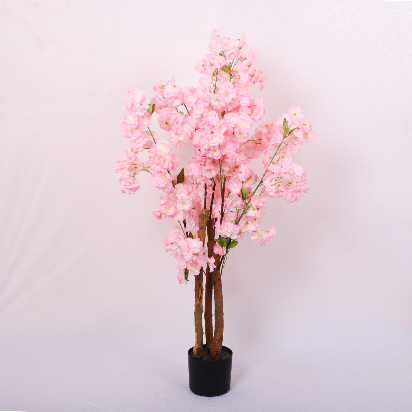 3.2Ft Artificial Blossom Flowers Plant Trees with Pot - Image 2