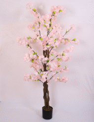 6Ft Artificial Blossom Flowers Plant Trees with Pot - Image 2