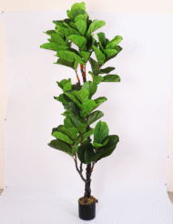 6ft Artificial Fiddle Leaf Fig Tree with Pot - Image 2