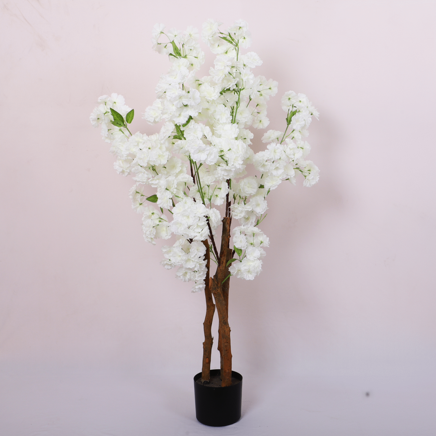 3.2Ft Artificial Blossom Flowers Plant Trees with Pot - Image 2