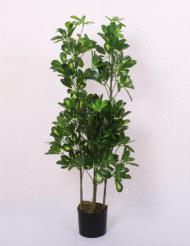 4Ft Artificial Schefflera Plant Trees with Pot - Image 2