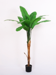 5.4Ft Artificial Banana Plant Trees with Pot - Image 2