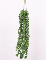 1.6Ft Artificial Hanging String of Pearls Creeper Plants Of 2 - Image 2