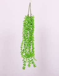 1.6Ft Artificial Hanging String of Pearls Creeper Plants Of 2 - Image 2
