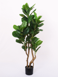 4ft Artificial Fiddle Leaf Fig Tree with Pot - Image 2