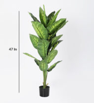 4.5Ft Artificial Dieffenbachia Plant Trees with Pot - Image 3
