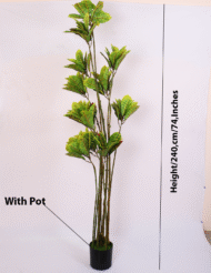 6.2Ft Artificial Yellow Iceton Croton - Image 3