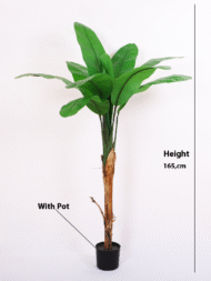 5.4Ft Artificial Banana Plant Trees with Pot - Image 3
