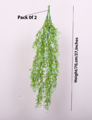 2.2Ft Artificial Hanging Green Creeper Plants Pack Of 2 - Image 3