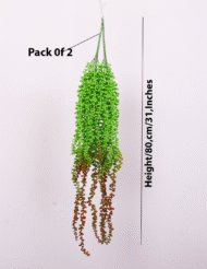 2.2Ft Artificial Hanging Green Creeper Plants Pack Of 2 - Image 3