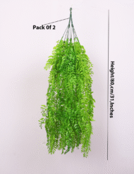 2.6Ft Artificial Hanging Green Creeper Plants Pack Of 2 - Image 3