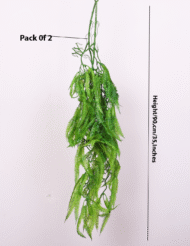 2.9Ft Artificial Hanging Green Creeper Plants Pack Of 2 - Image 3