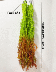 2.6Ft Artificial Hanging Green Creeper Plants Pack Of 2 - Image 3