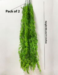 2.6Ft Artificial Hanging Green Creeper Plants Pack Of 2 - Image 3