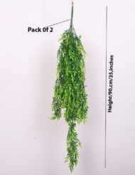 3.1Ft Artificial Hanging Green Creeper Plant Pack Of 2 - Image 3