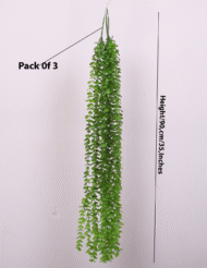 2.9Ft Artificial Hanging Green Creeper Plants Pack Of 2 - Image 3