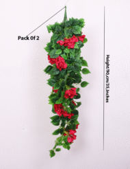 2.9Ft Artificial Hanging Bougainvillea,Flowers Pack Of 2 - Image 3