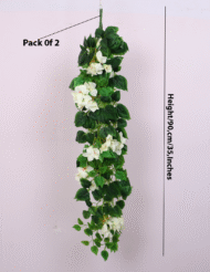 2.9Ft Artificial Hanging Bougainvillea,Flowers Pack Of 2 - Image 3