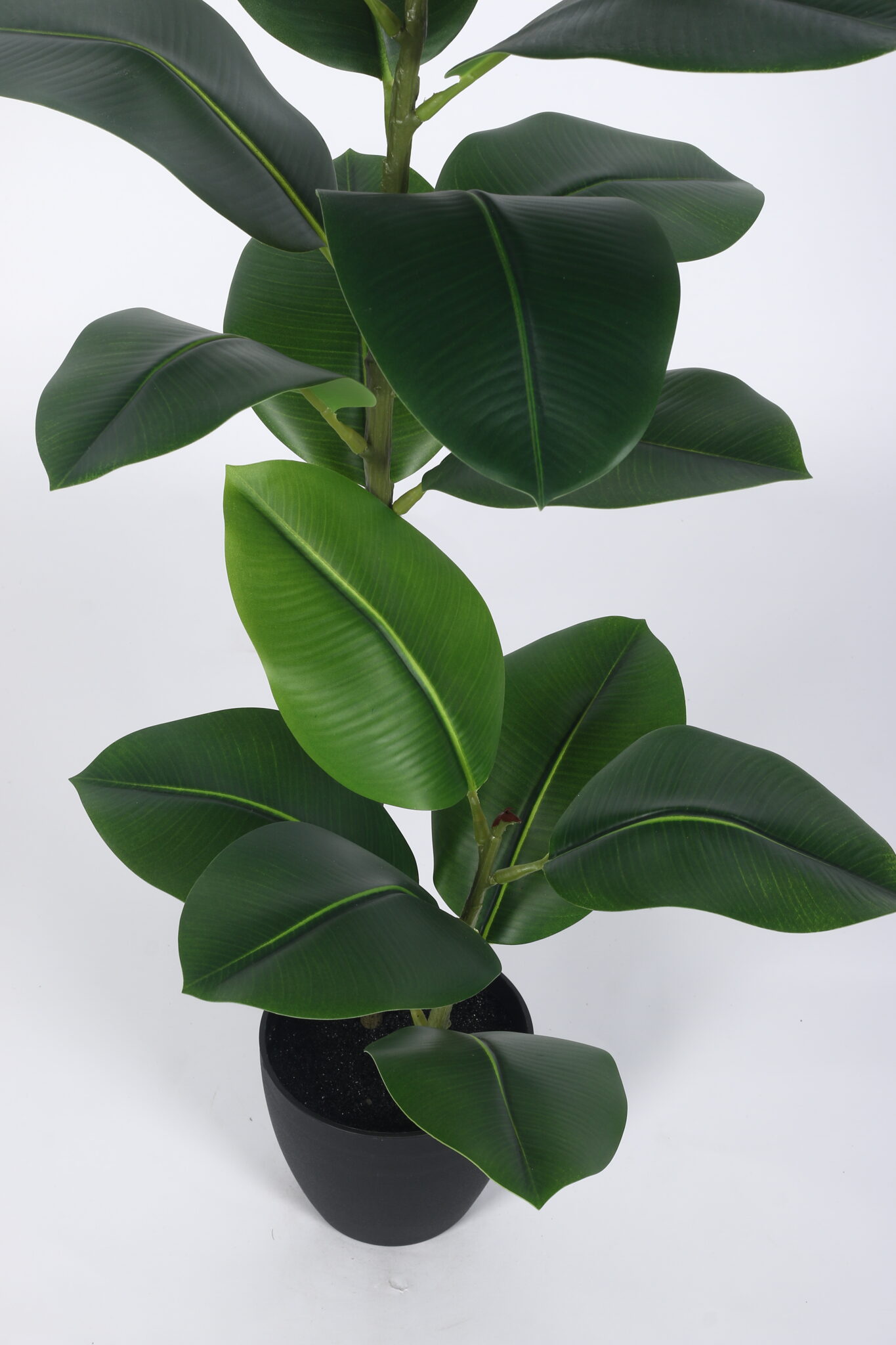 3.8Ft Artificial Rubber Plants with Pot - Image 4
