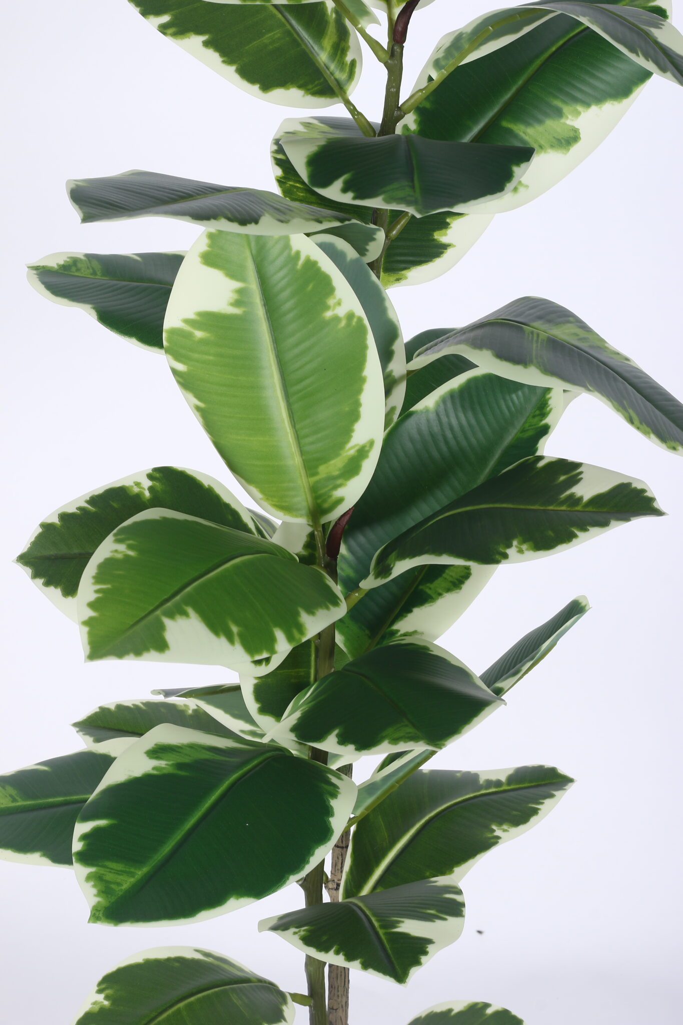 4Ft Artificial Rubber Plants with Pot - Image 4