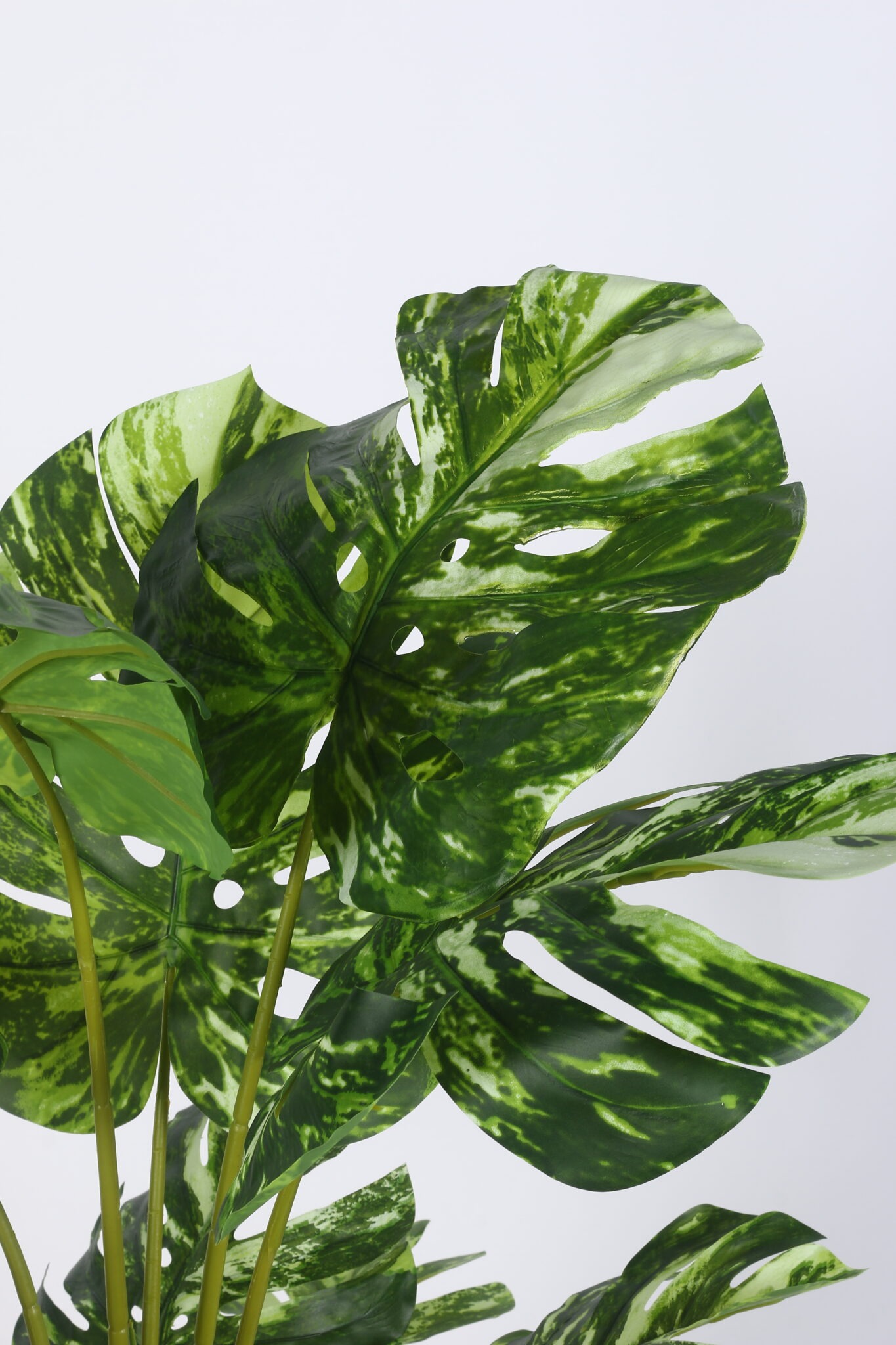 4Ft Artificial Variegated Monstera Plants with Pot - Image 4