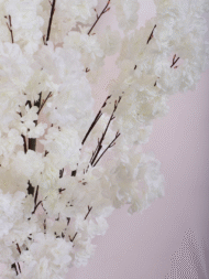 7.8Ft Artificial Blossom Flowers Plant Trees with Pot - Image 4