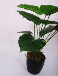 1.8Ft Artificial Plant For 12 Green Leaves with Pot - Image 4