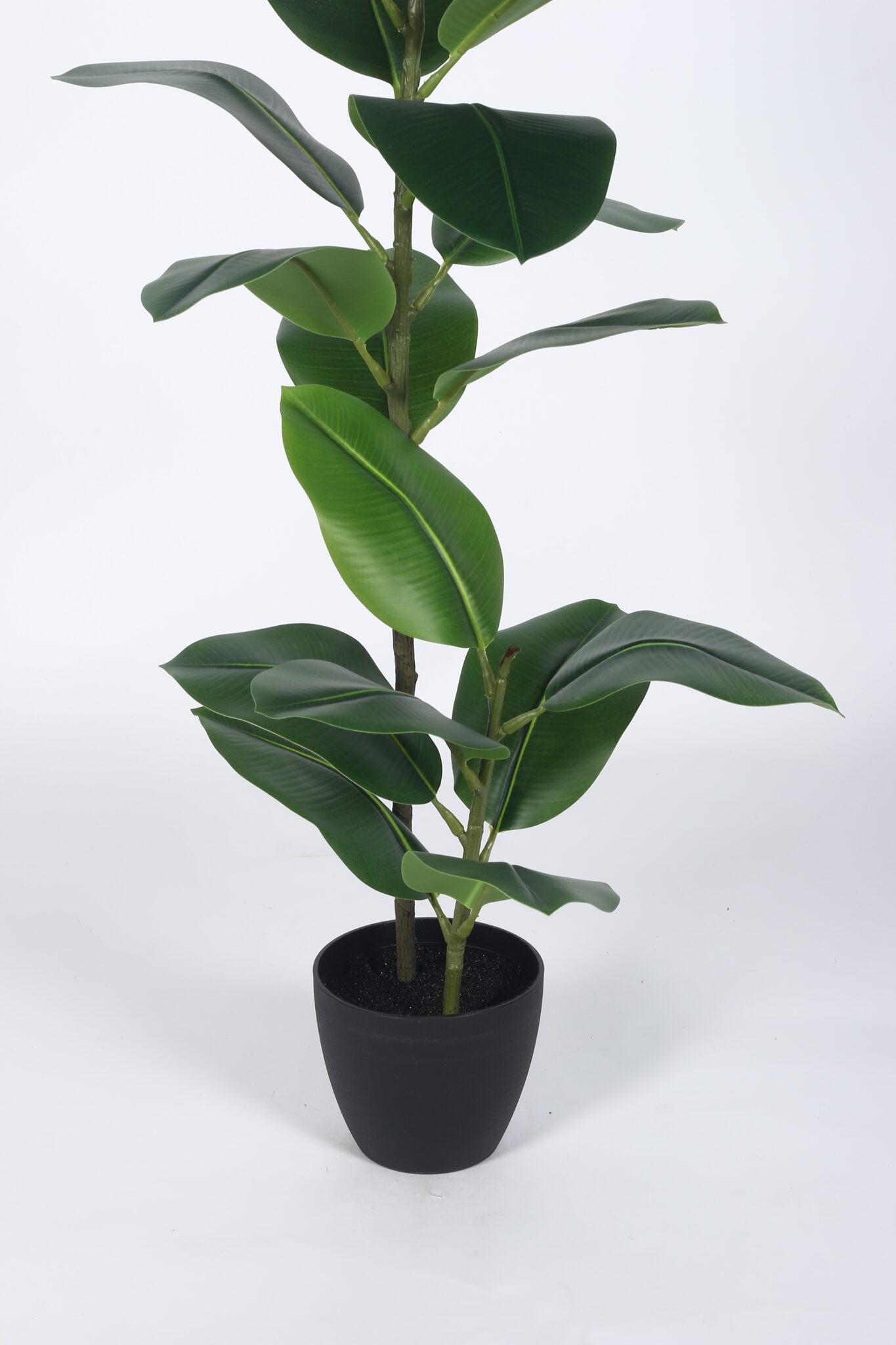 3.8Ft Artificial Rubber Plants with Pot - Image 5