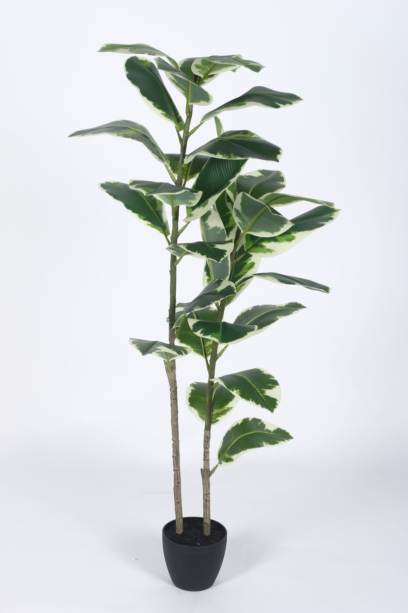4Ft Artificial Rubber Plants with Pot - Image 5