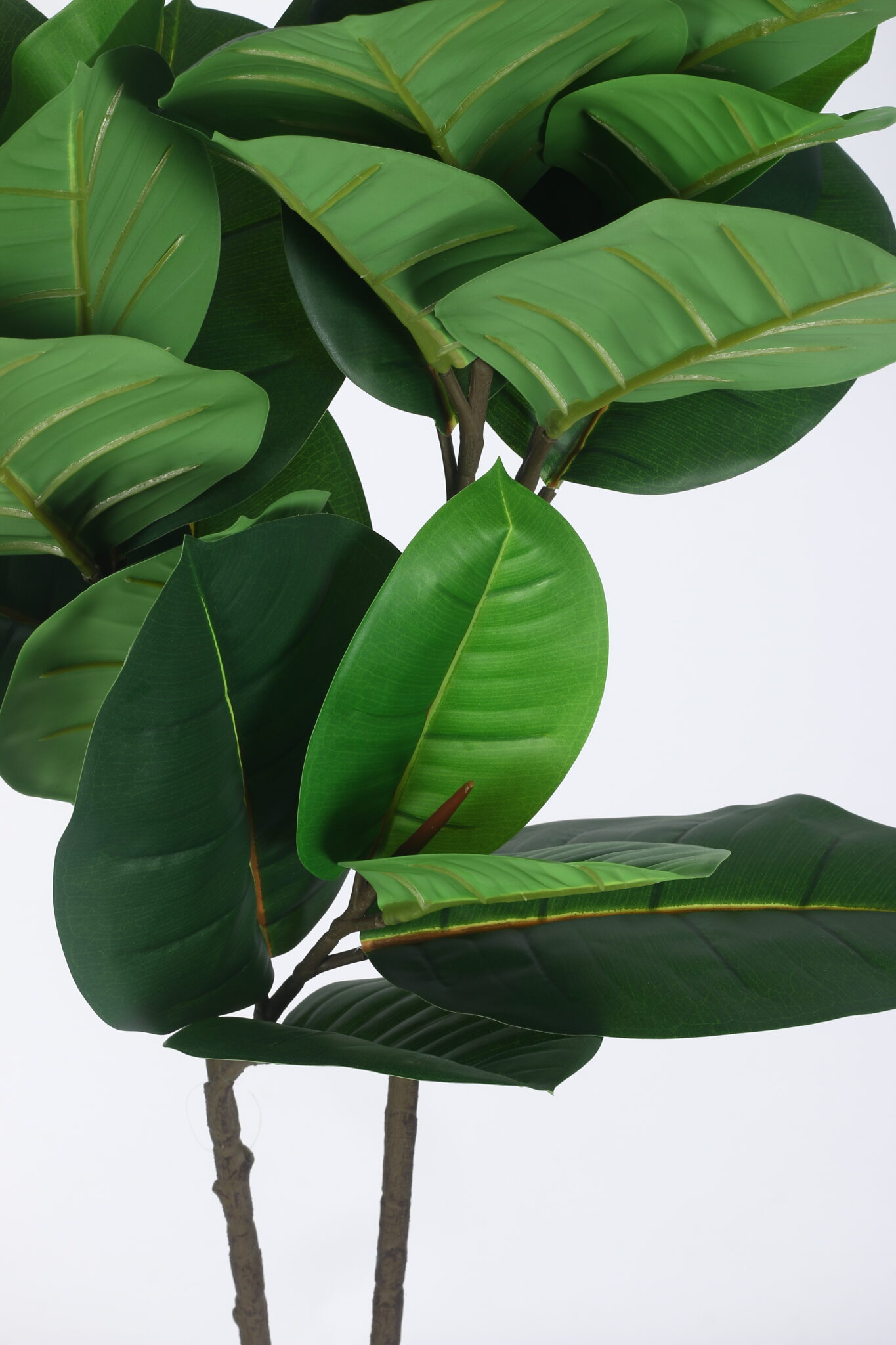 4Ft Artificial Rubber Plants with Pot - Image 6