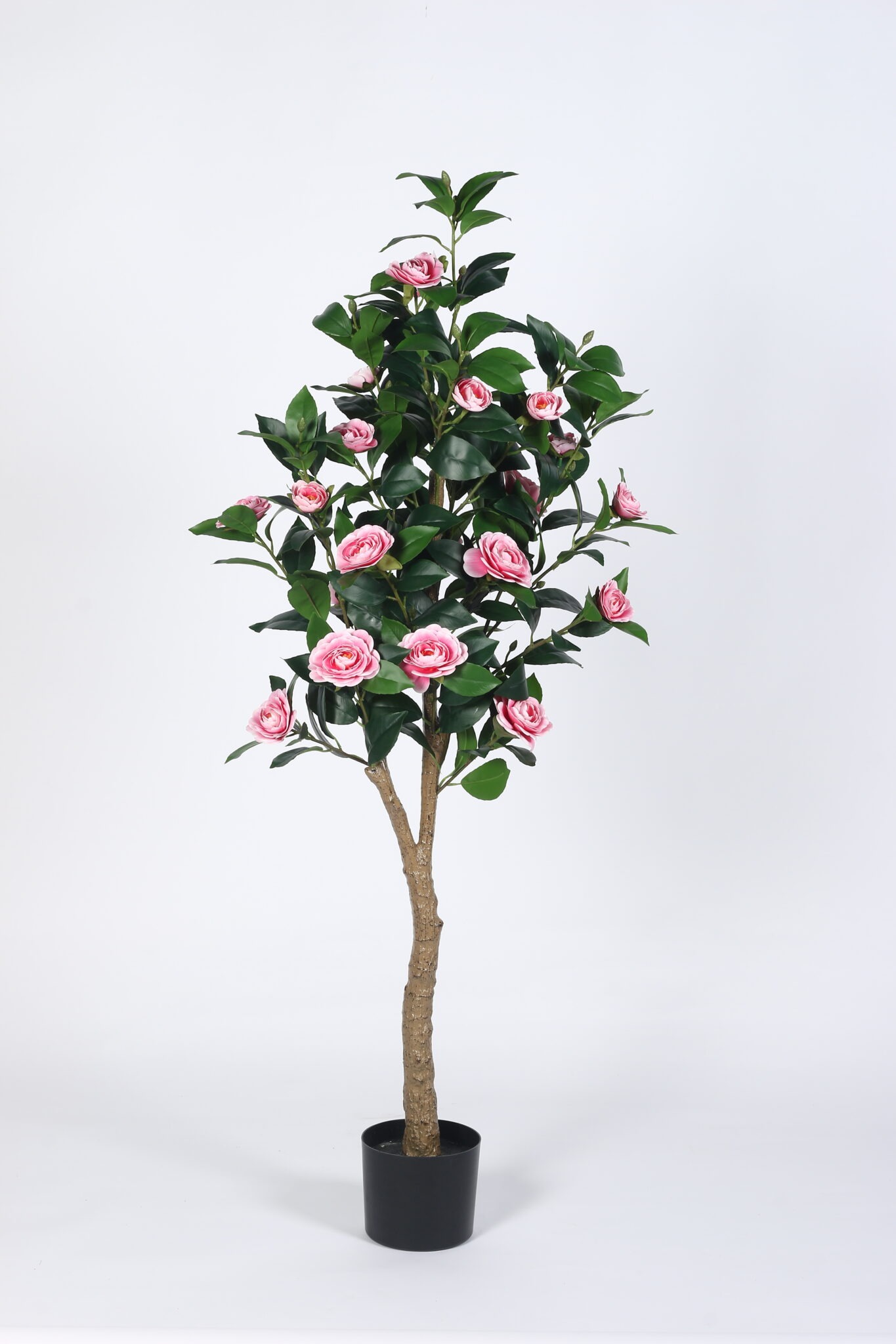 5Ft Artificial Camellia Rose Flowers Plants with Pot - Image 6