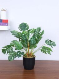 1.8Ft Artificial Monstera Potted Plant With Pot