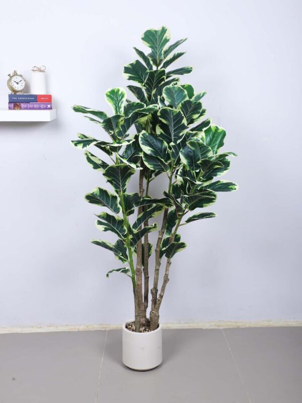 5.1Ft Artificial Fiddle Leaf Fig Tree,With Pot