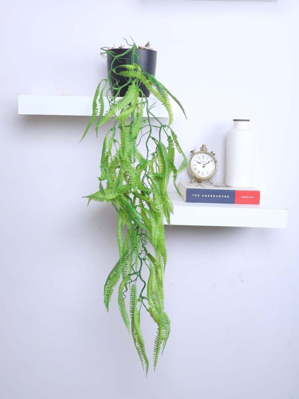 2.9Ft Artificial Green Copper Grass Plants With Pot