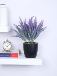 1.1Ft Artificial Lavender Flowers Plants With Pot