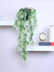 2.2Ft Artificial Plants String of Pearls Plant in Black Pots