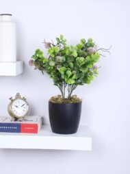 1.3Ft Artificial Eucalyptus Potted Plant With Pot