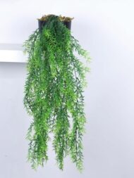 2.3Ft Artificial Plants String of Pearls Plant in Black Pots - Image 2