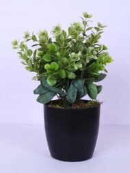 1.1 Ft Artificial Potted Plant With Black Pot - Image 2