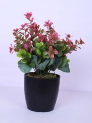 1.1 Ft Artificial Potted Plant With Black Pot - Image 2