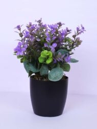 1.1 Ft Artificial Potted Plant With Black Pot - Image 2