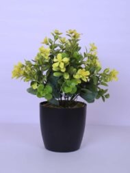 1.1 Ft Artificial Potted Plant With Black Pot - Image 2