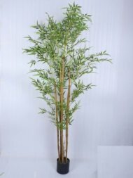 6Ft Artificial Bamboo Tree With Pot - Image 3