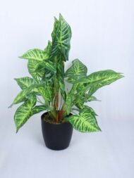 1.8Ft Artificial Caladium Potted Plant With Pot - Image 2