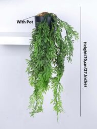2.2Ft Artificial Hanging Plants With Pot - Image 3